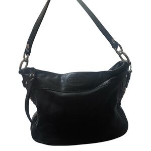 Coach Black Leather Shoulder Bag